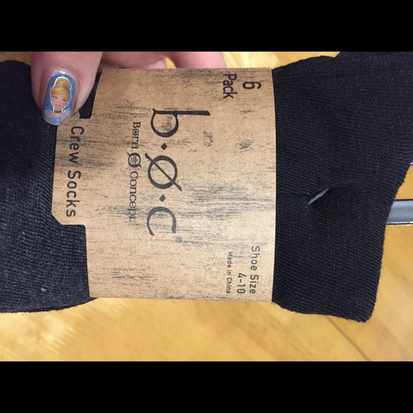 New 6 Pair Pack BOC Born Concepts Crew SOCKS 4 -10 - Picture 4 of 8